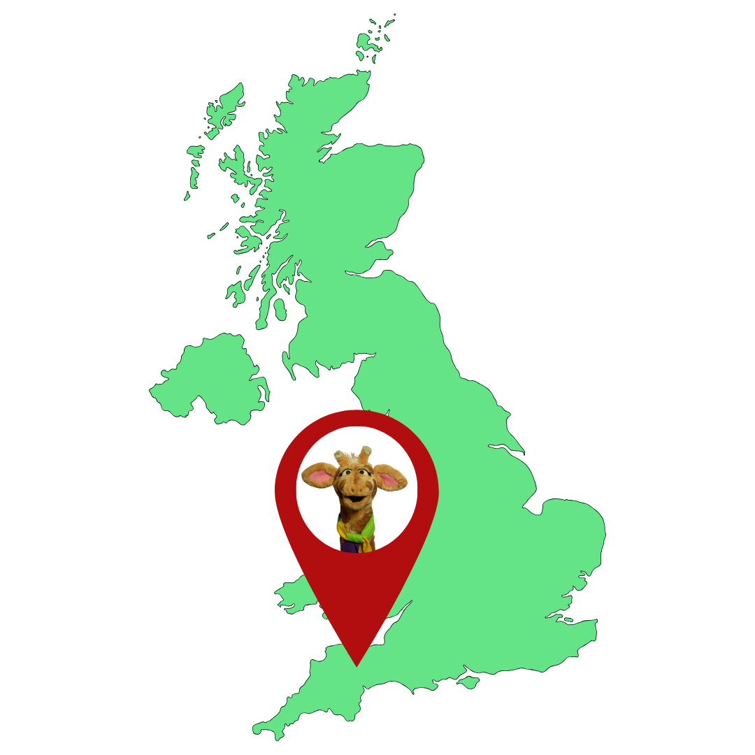 Harold pin marker placed in South West region of England on UK map